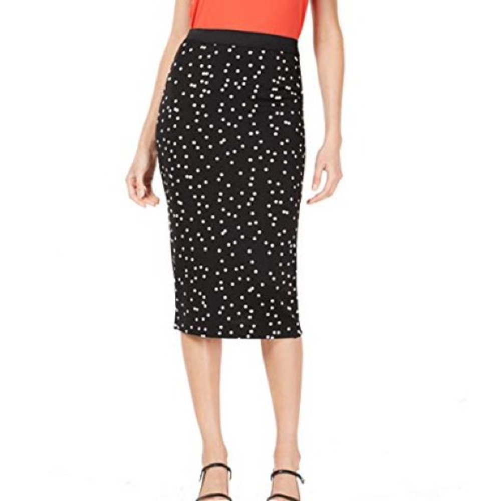 Alfani Polka Dot Pencil Skirt